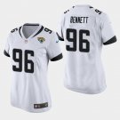 Women's Jacksonville Jaguars #96 Michael Bennett White Stitched Jersey