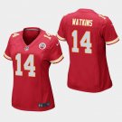Women's Kansas City Chiefs #14 Sammy Watkins Red Stitched Jersey