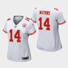 Women's Kansas City Chiefs #14 Sammy Watkins White Stitched Jersey