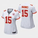 Women's Kansas City Chiefs #15 Patrick Mahomes II White Stitched Jersey