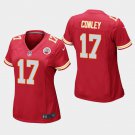 Women's Kansas City Chiefs #17 Chris Conley Red Stitched Jersey