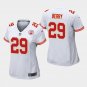 Women's Kansas City Chiefs #29 Eric Berry White Stitched Jersey