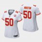 Women's Kansas City Chiefs #50 Justin Houston White Stitched Jersey