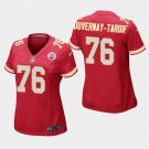 Women's Kansas City Chiefs #76 Laurent Duvernay-Tardif Red Stitched Jersey