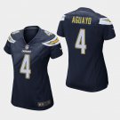 Women's Los Angeles Chargers #4 Roberto Aguayo Navy Stitched Jersey