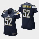 Women's Los Angeles Chargers #52 Denzel Perryman Navy Stitched Jersey