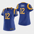Women's Los Angeles Rams #12 Brandin Cooks Royal Stitched Jersey