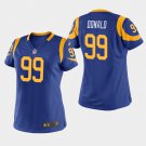 Women's Los Angeles Rams #99 Aaron Donald Royal Stitched Jersey