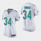 Women's Miami Dolphins #34 Thurman Thomas White Stitched Jersey