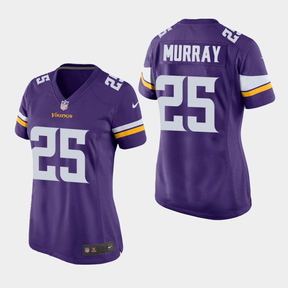 Women's Minnesota Vikings #25 Latavius Murray Purple Stitched Jersey