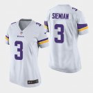 Women's Minnesota Vikings #3 Trevor Siemian White Stitched Jersey