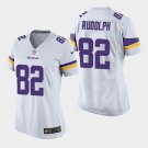 Women's Minnesota Vikings #82 Kyle Rudolph White Stitched Jersey
