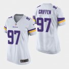 Women's Minnesota Vikings #97 Everson Griffen White Stitched Jersey