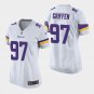 Women's Minnesota Vikings #97 Everson Griffen White Stitched Jersey