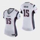 Women's New England Patriots #15 Chris Hogan White Stitched Jersey