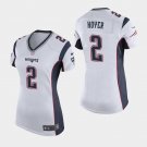 Women's New England Patriots #2 Brian Hoyer White Stitched Jersey