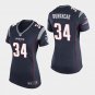 Women's New England Patriots #34 Rex Burkhead Navy Stitched Jersey