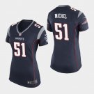 Women's New England Patriots #51 Sony Michel Navy Stitched Jersey