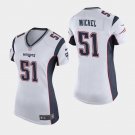 Women's New England Patriots #51 Sony Michel White Stitched Jersey