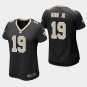 Women's New Orleans Saints #19 Ted Ginn Jr. Black Stitched Jersey