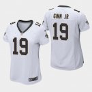 Women's New Orleans Saints #19 Ted Ginn Jr. White Stitched Jersey