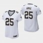 Women's New Orleans Saints #25 Eli Apple White Stitched Jersey