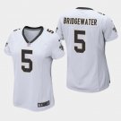 Women's New Orleans Saints #5 Teddy Bridgewater White Stitched Jersey