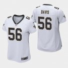 Women's New Orleans Saints #56 Demario Davis White Stitched Jersey