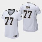 Women's New Orleans Saints #77 Willie Roaf White Stitched Jersey
