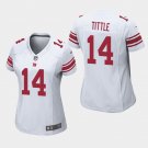 Women's New York Giants #14 Y.A. Tittle White Stitched Jersey