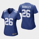 Women's New York Giants #26 Saquon Barkley Royal Stitched Jersey