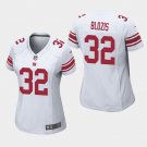 Women's New York Giants #32 Al Blozis White Stitched Jersey