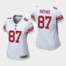 Women's New York Giants #87 Sterling Shepard White Stitched Jersey