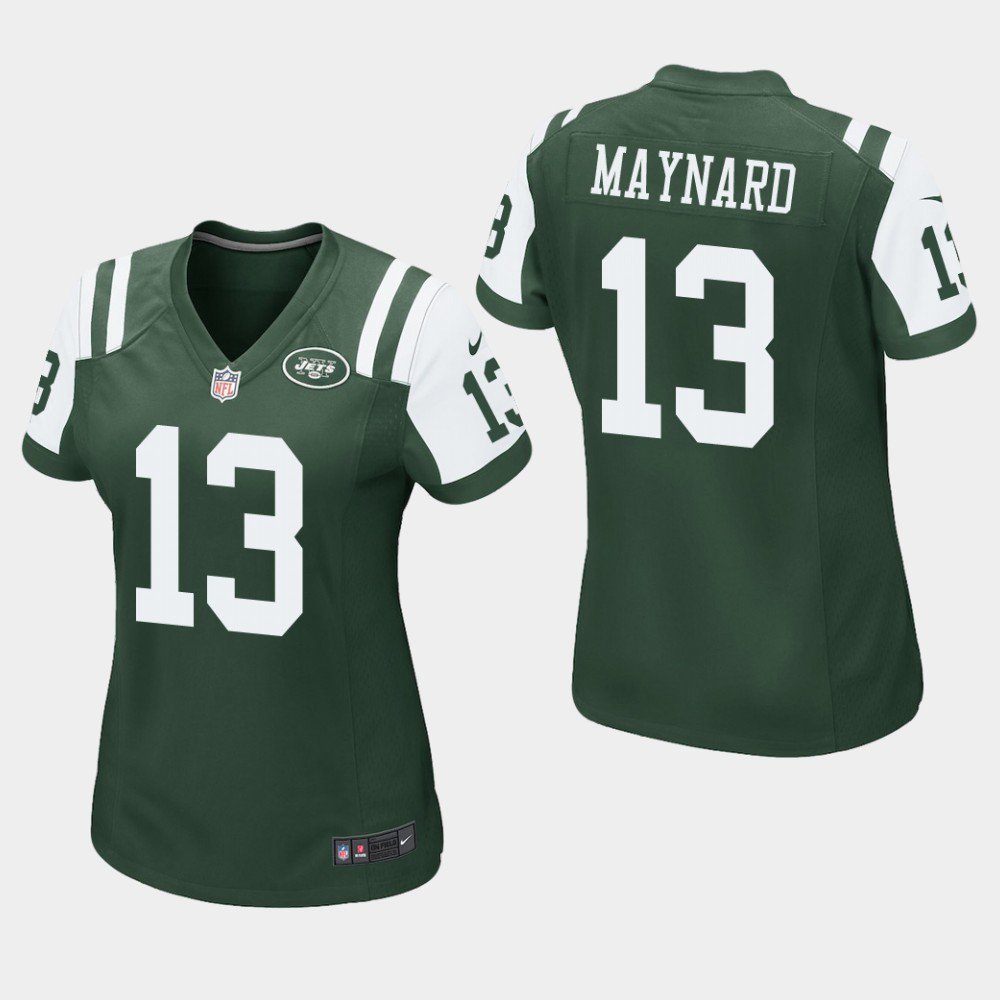 Women's New York Jets #13 Don Maynard Green Stitched Jersey