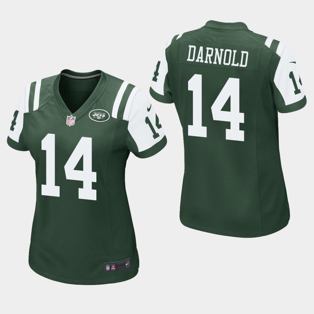 Women's New York Jets #14 Sam Darnold Green Stitched Jersey