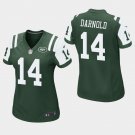 Women's New York Jets #14 Sam Darnold Green Stitched Jersey