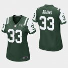 Women's New York Jets #33 Jamal Adams Green Stitched Jersey