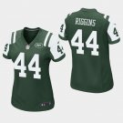 Women's New York Jets #44 John Riggins Green Stitched Jersey