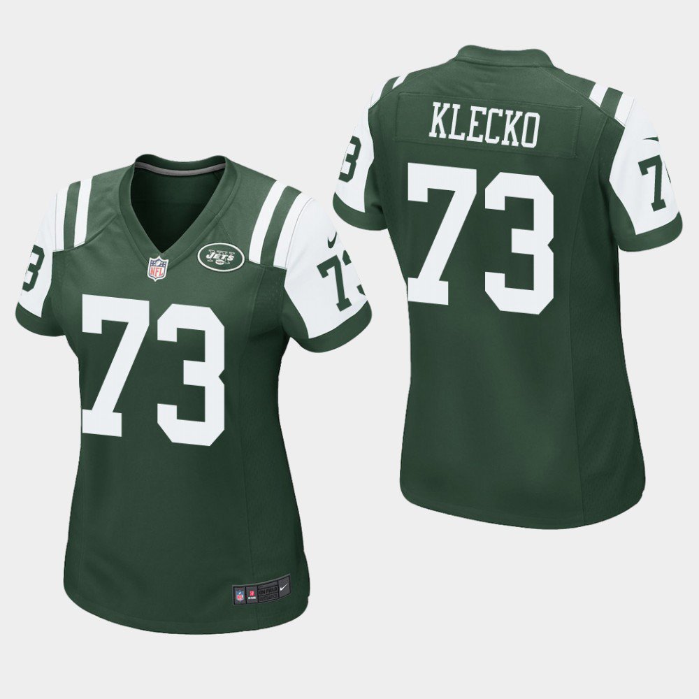Women's New York Jets #73 Joe Klecko Green Stitched Jersey