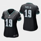 Women's Philadelphia Eagles #19 Golden Tate III Black Stitched Jersey