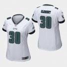 Women's Philadelphia Eagles #30 Corey Clement White Stitched Jersey