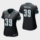 Women's Philadelphia Eagles #39 Chandon Sullivan Black Stitched Jersey