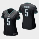 Women's Philadelphia Eagles #5 Donovan McNabb Black Stitched Jersey