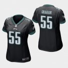 Women's Philadelphia Eagles #55 Brandon Graham Black Stitched Jersey