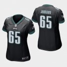 Women's Philadelphia Eagles #65 Lane Johnson Black Stitched Jersey