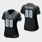 Women's Philadelphia Eagles #80 Jordan Matthews Black Stitched Jersey