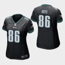 Women's Philadelphia Eagles #86 Zach Ertz Black Stitched Jersey