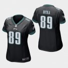 Women's Philadelphia Eagles #89 Mike Ditka Black Stitched Jersey