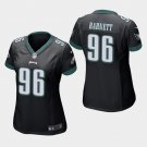Women's Philadelphia Eagles #96 Derek Barnett Black Stitched Jersey