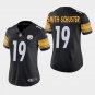 Women's Pittsburgh Steelers #19 JuJu Smith-Schuster Black Stitched Jersey